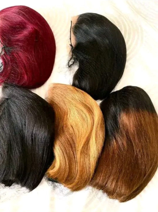 8 Inches Full Lace Frontal Brazilian Bob Wig