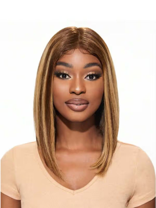 Full Frontal Bob Wig - Highlight Piano Color